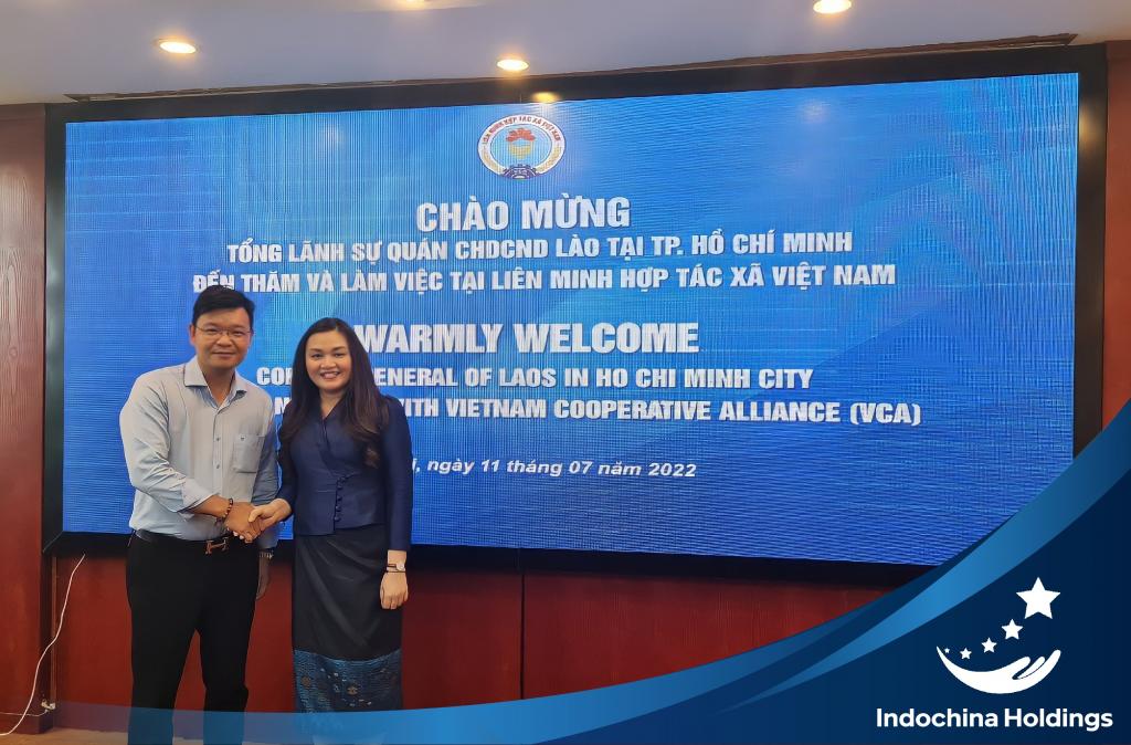 [SỰ KIỆN] - Indochina Holdings viếng thăm và làm việc cùng Tổng Lãnh sự quán Lào tại văn phòng Liên minh Hợp tác xã Việt Nam